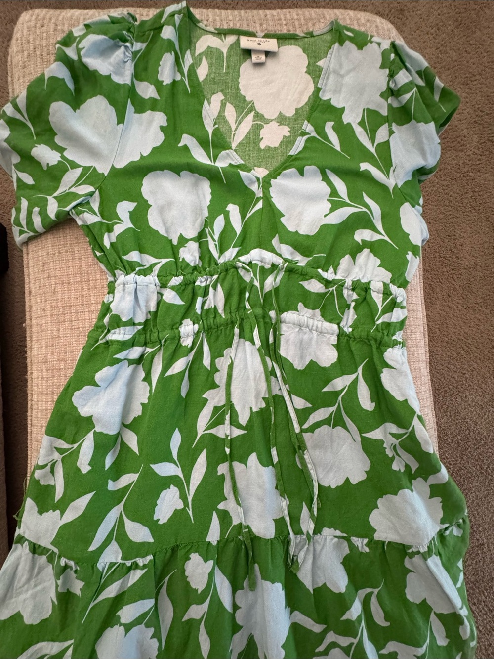 Kate Spade x Target Rose Linen Long Sleeve Maxi Dress, NWOT, Medium